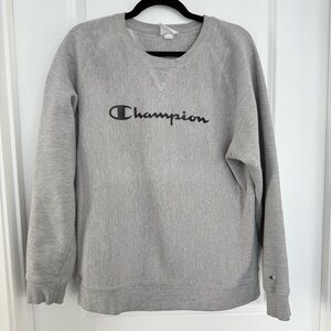 CHAMPION | Heather Gray Logo Sweatshirt